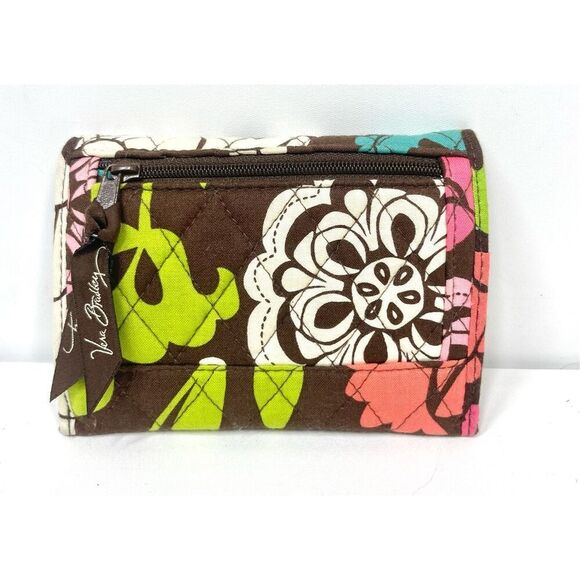 Vera Bradley LOLA Trifold Euro Quilted Fabric Wallet - Picture 2 of 4